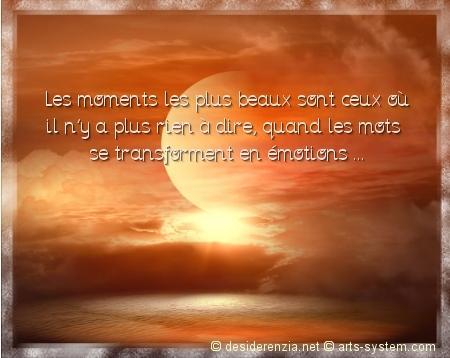 les beaux moments